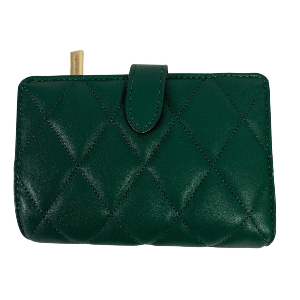 kate spade NEW YORK Women’s Carey Medium Compartment Bifold Wallet T348 Green - Picture 2 of 13